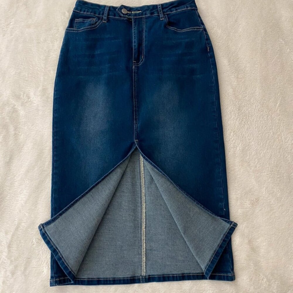Denim Maxi Skirt Women’s Size L